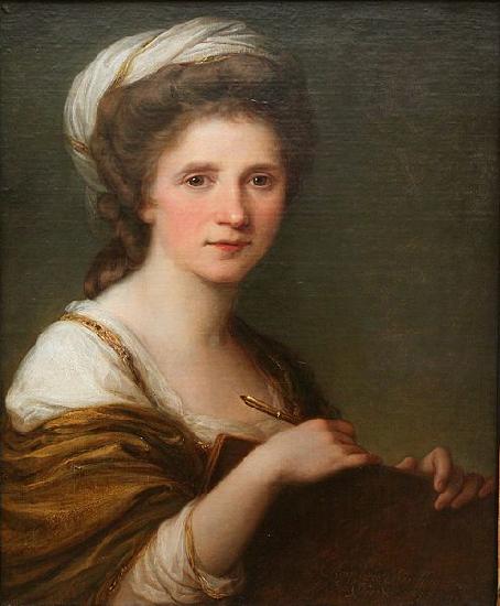Angelica Kauffmann Self portrait oil painting picture